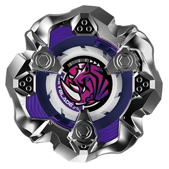 White on Purple Rhino Horn Blade