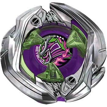 Purple on Green Samurai Saber Blade