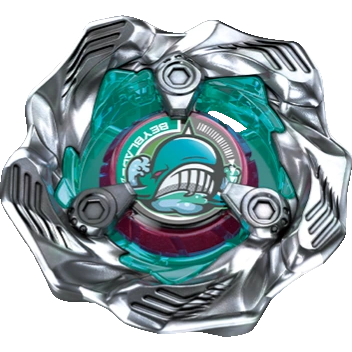 Red on Teal Tide Whale Wave Blade