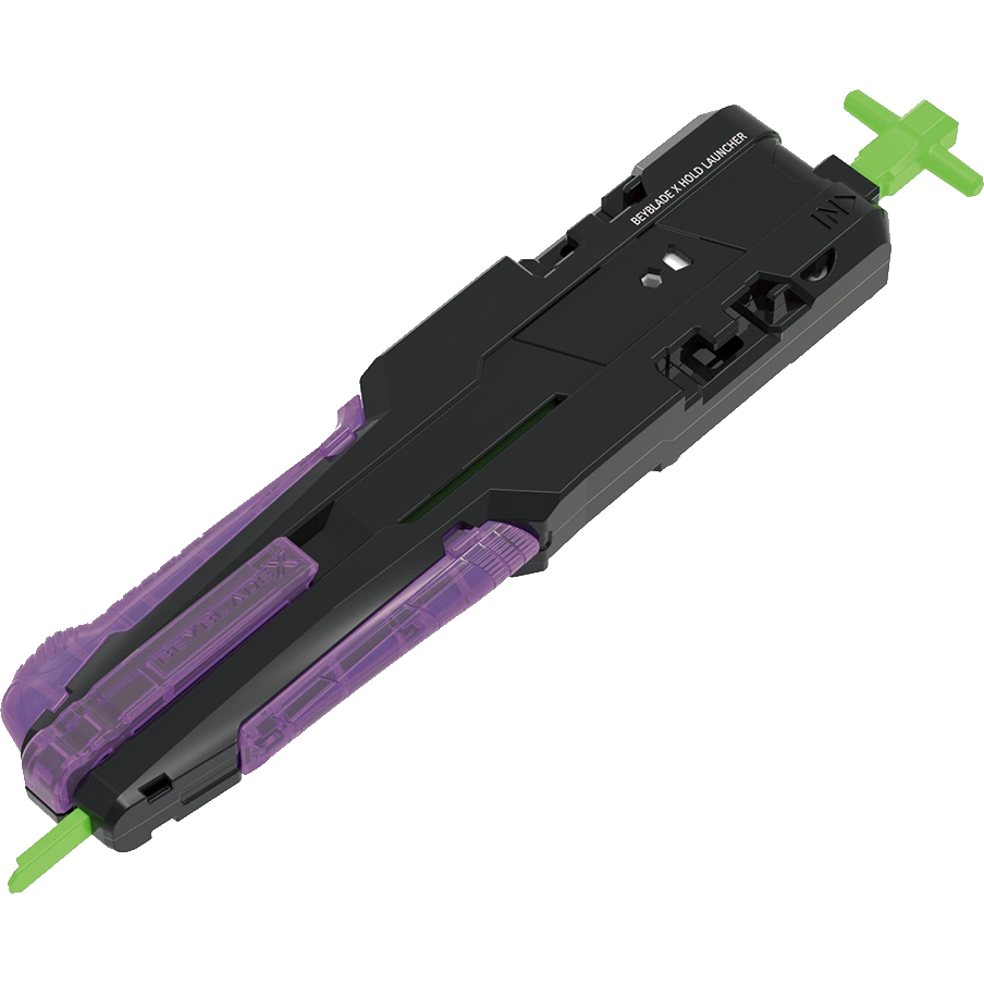 Green and Purple Hold Launcher for Beyblade X