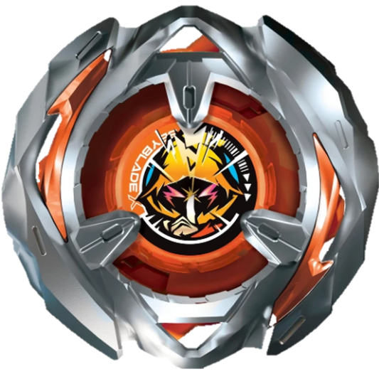 Orange Wizard Arrow - top layer of Wizard Arrow Blade with silver accents and vibrant design.