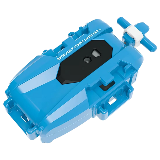 White on Blue Left-Spin String Launcher [NWOP]