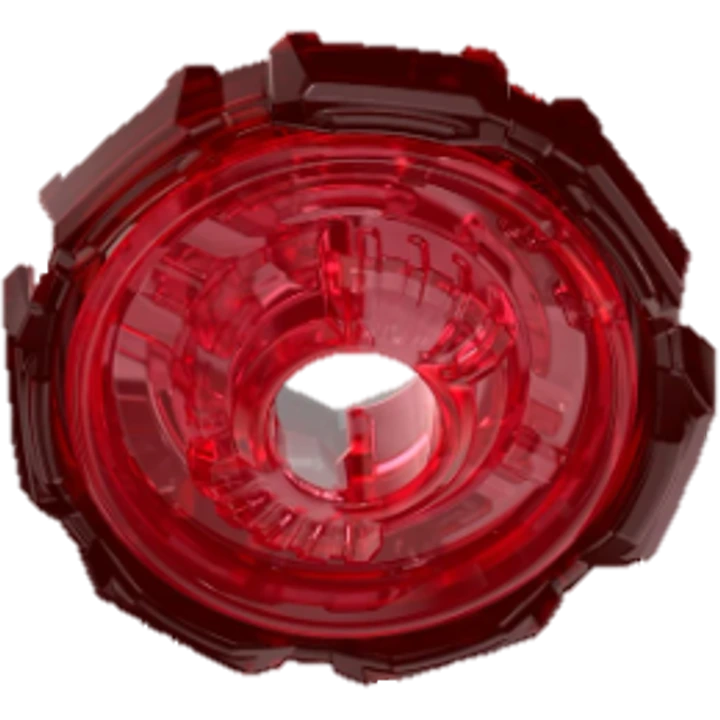 Top view of the Dark Red on Red 7-80 Ratchet showcasing its intricate design.