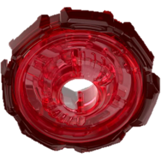 Top view of the Dark Red on Red 7-80 Ratchet showcasing its intricate design.