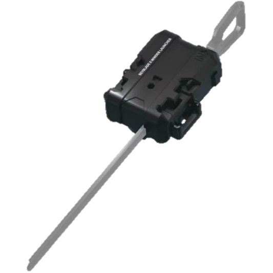 Silver and Black Winder Launcher for Beyblade X by Takara Tomy, suitable for ages 8 and up.