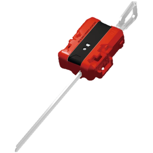 White and Red Winder Launcher for Beyblade X
